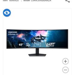 SAMSUNG ODYSSEY G95C 49" CL SS DUAL QHD GAMING MONITOR