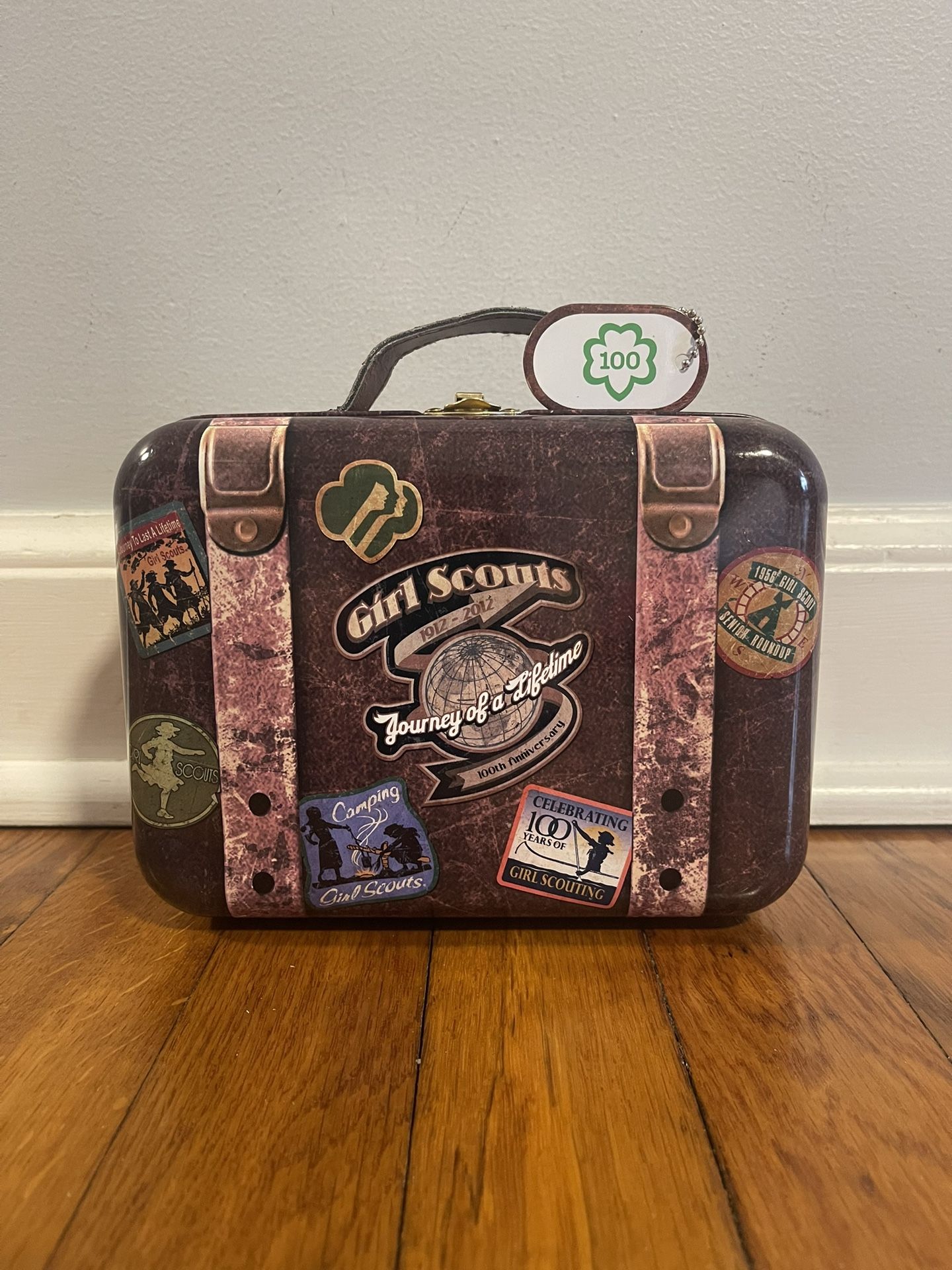 Beautiful Girl Scouts Anniversary Tin