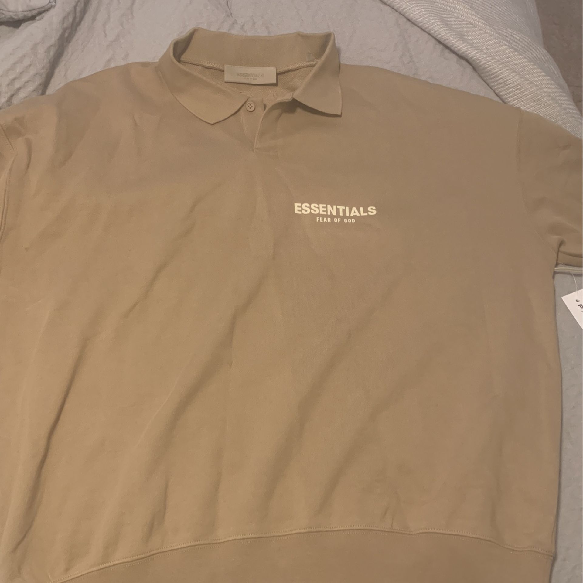 Essentials Collared Crewneck  Sweatshirt 