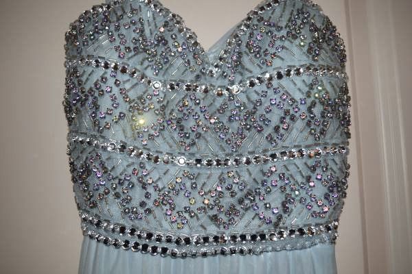 Love Reign Light Blue Floor Length Dress 