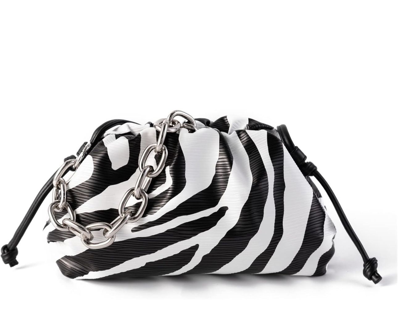 Women Dumpling Crossbody Bag Cloud Evening Bag Sparkly Clutch Purses Drawstring Strap Ruched Shoulder Bag