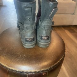 UGG GLENDALE BLACK BOOTS 