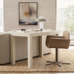 West elm Parsons High Gloss Desk (48") white