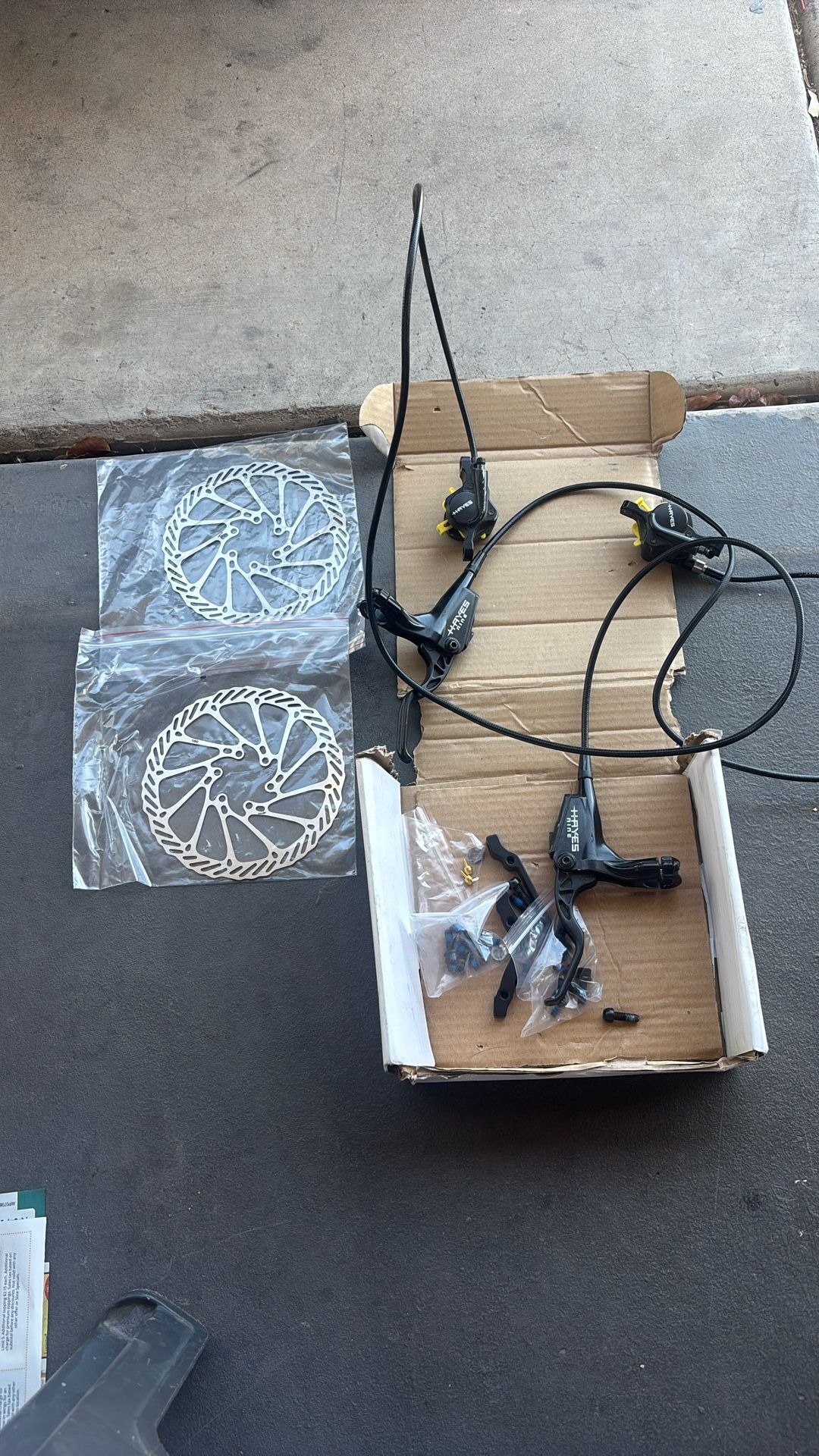 Hayes Nine Mtb Brakes Sets Front And Rear Include The Rotors