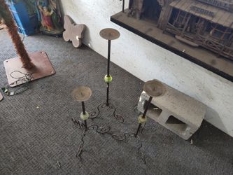 Candle stand 3ofe set good