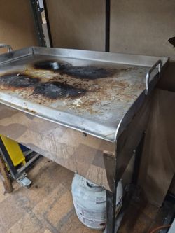 Stainless top cooking griddle