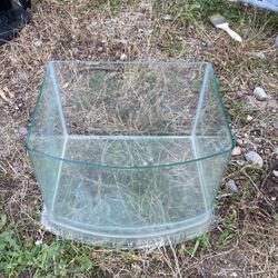 Aquarium all glass 3 gallon curved face
