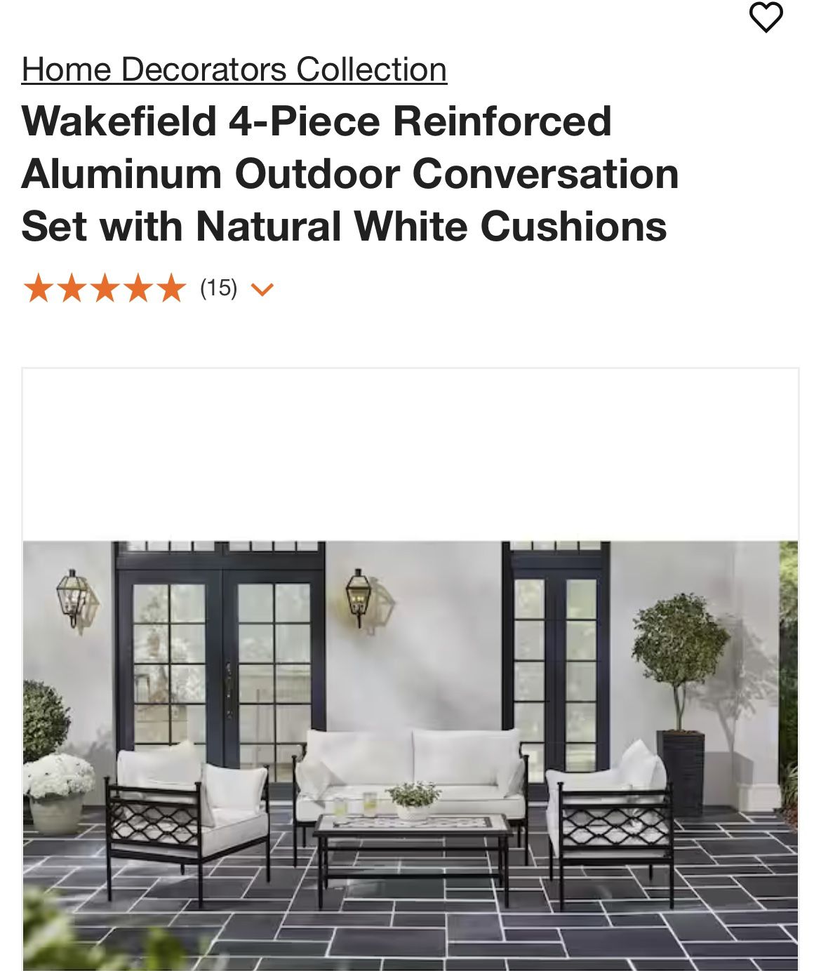 STUNNING  PATIO SET, Used One Time Only!! BRAND NEW