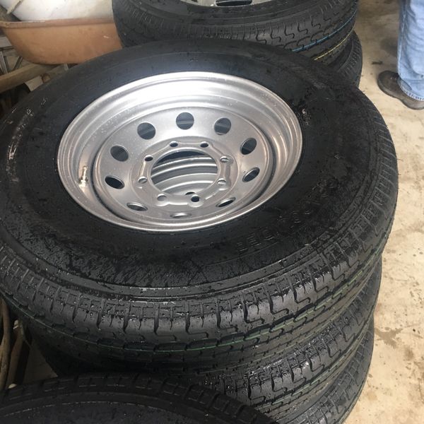 235/85/16 Radial Trailer Tire and Wheel combo 14 ply load range G for