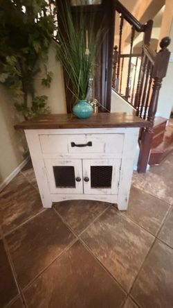 Rustic Farmhouse Cabinet with Drawer pueblo collection