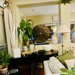 Wooden donut sculpture