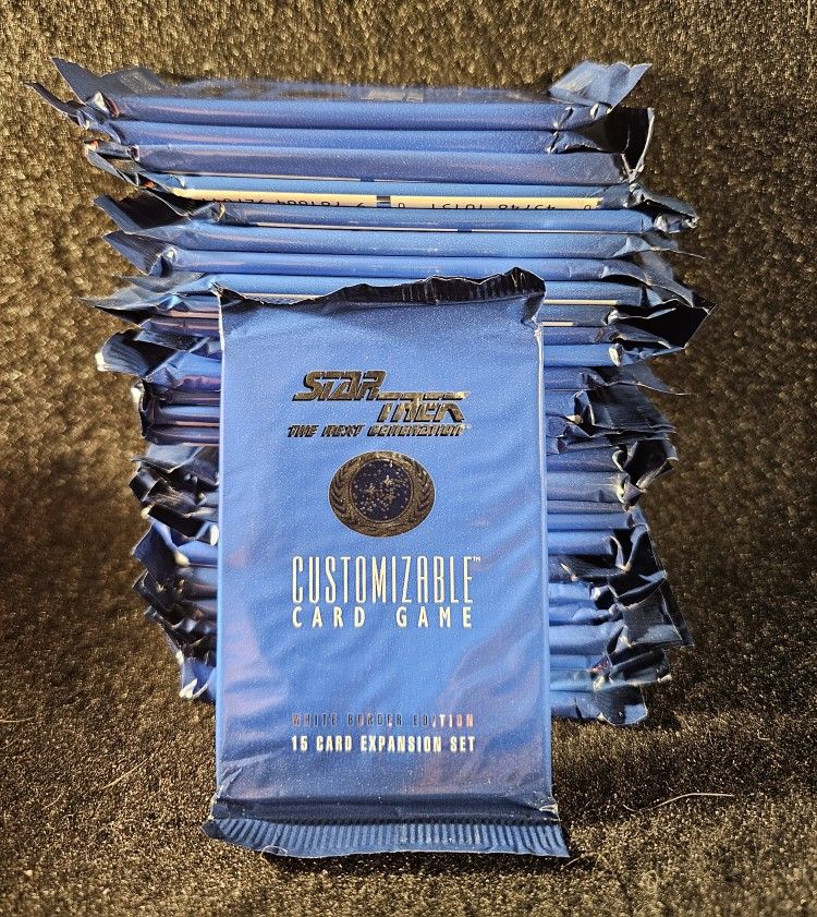 Star Trek The Next Generation CCG 28 Factory Sealed Packs!
