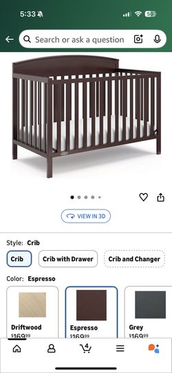 Garco  Convertible Crib Color: Espresso