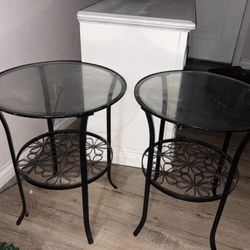 Glass Side Tables 