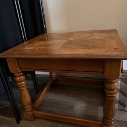 Wood End Table