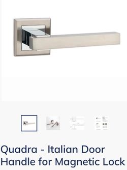 3 Quadra - Italian Door Handle for Magnetic Lock