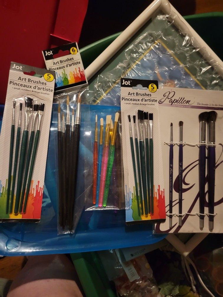 5 Sets Of New Art Paint Brushes