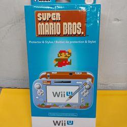 HORI Super Mario Bros. Protector & Stylus set for the Nintendo Wii U GamePad.