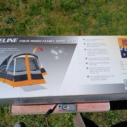 Four room family dome tent