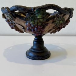 Fruit Bowl Made Of A Resin Like Material 10” L  X 8” W  X  7” Tall