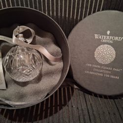 Waterford Crystal Times Square Ball Ornament – Centennial Edition (In Box)