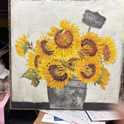 Really cute sunflower paint on canvas