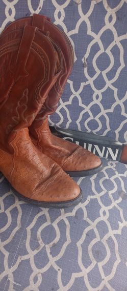 Gavel boots ostrich botas de avestruz 9.5