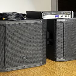 JBL SRX818S Subwoofer Pair