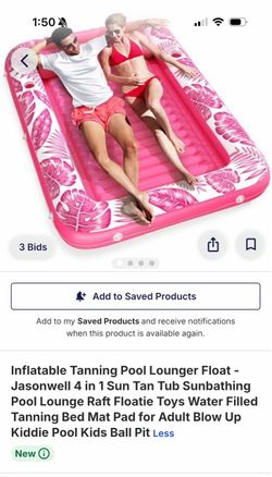 Jasonwell Inflatable Tanning Pool Lounger Float