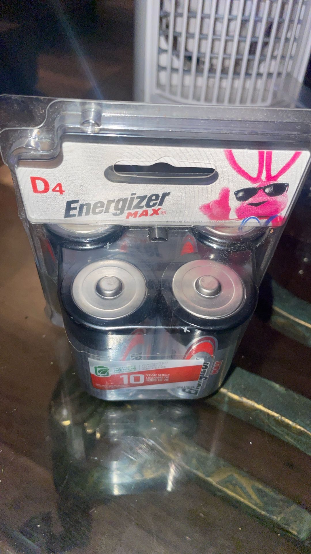 1 Pack - Energizer Max [D4] Batteries 