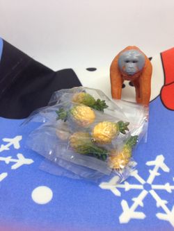6 Cute Pineapple Doll Miniature Like New