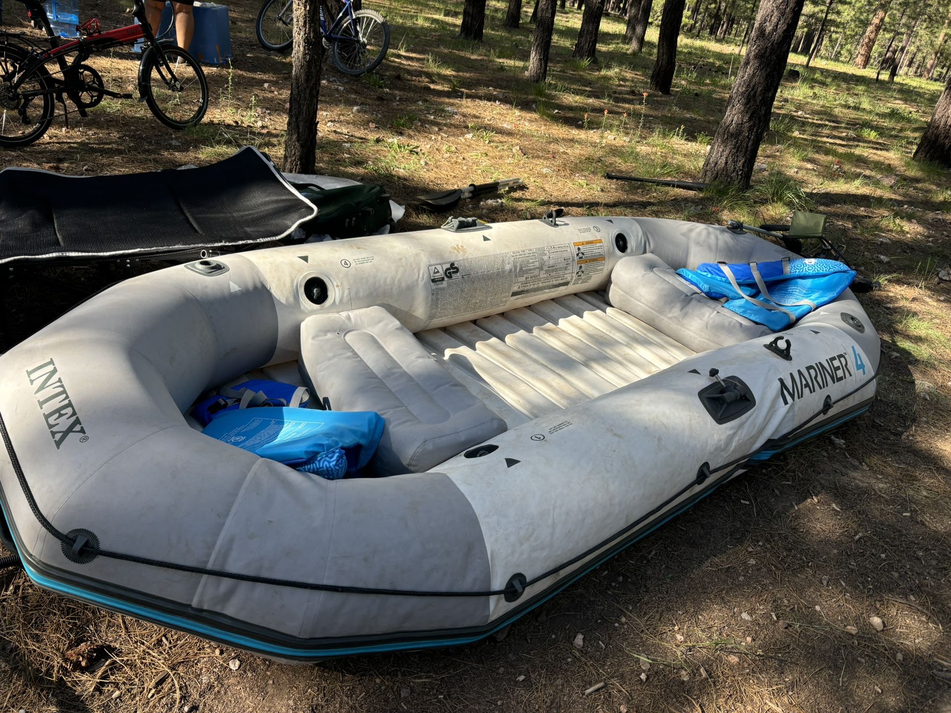 Intex Mariner 4 Inflatable Boat With Motor