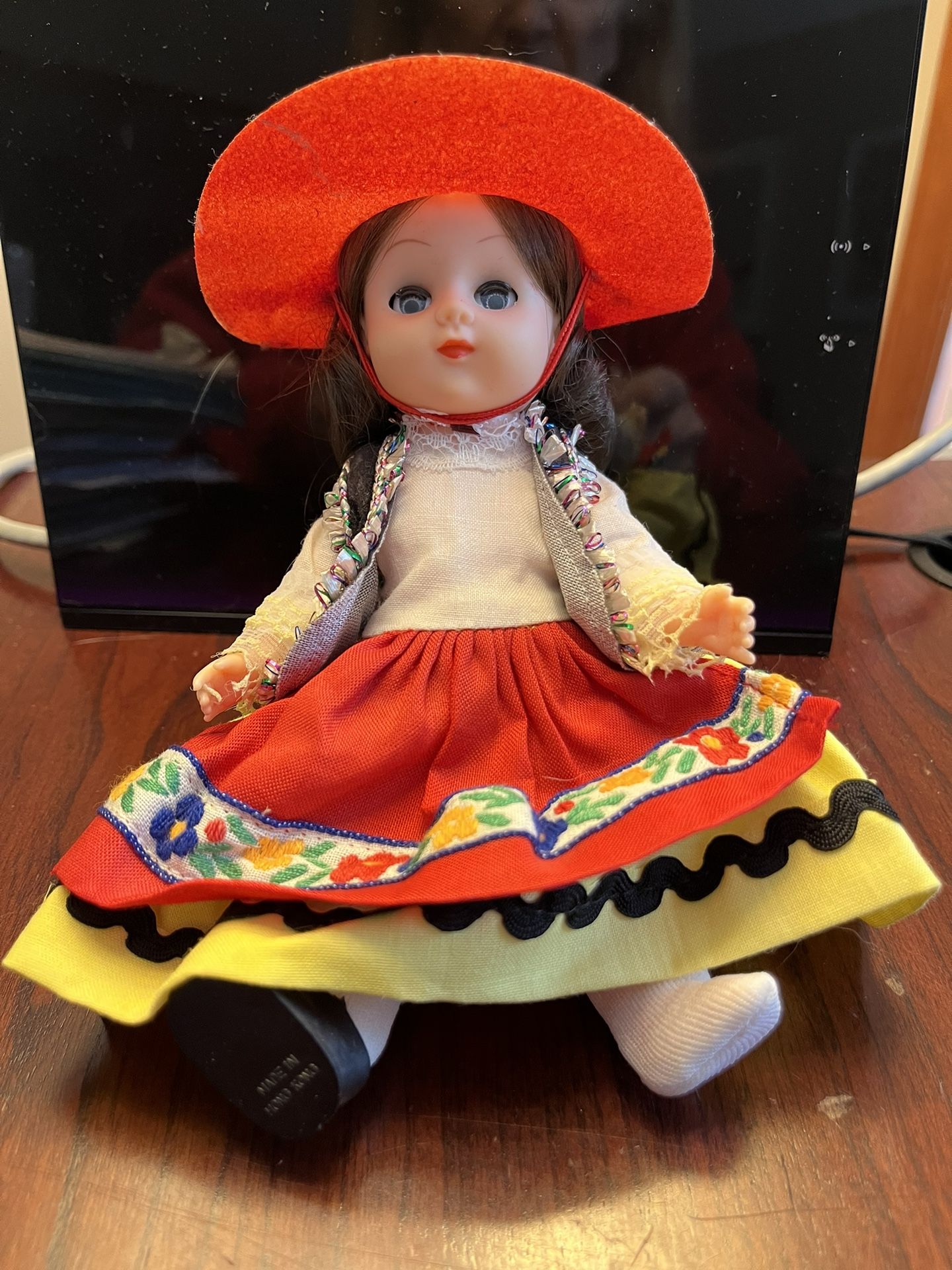 Vintage Harris, 1970s Small Doll Of Nations 8” Doll. Mexico #137.