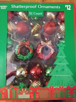 Shatterproof Christmas ornaments