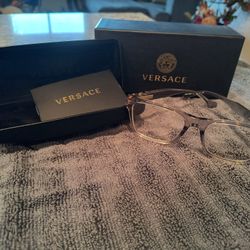 Versace VE3303-593 Eyeglass Frame TRANSPARENT GREY w/DEMO LENS 55mm