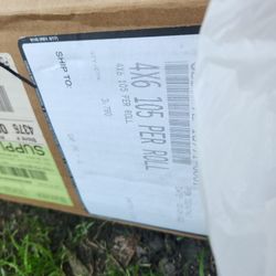 Lot Of Thermal Rolls And Zebra Tape