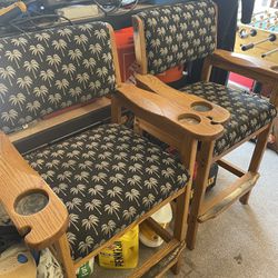 Spectator Chairs 2 For Pool Table Room / Garage
