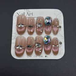 Press On Nails Handmade Size L Reusable
