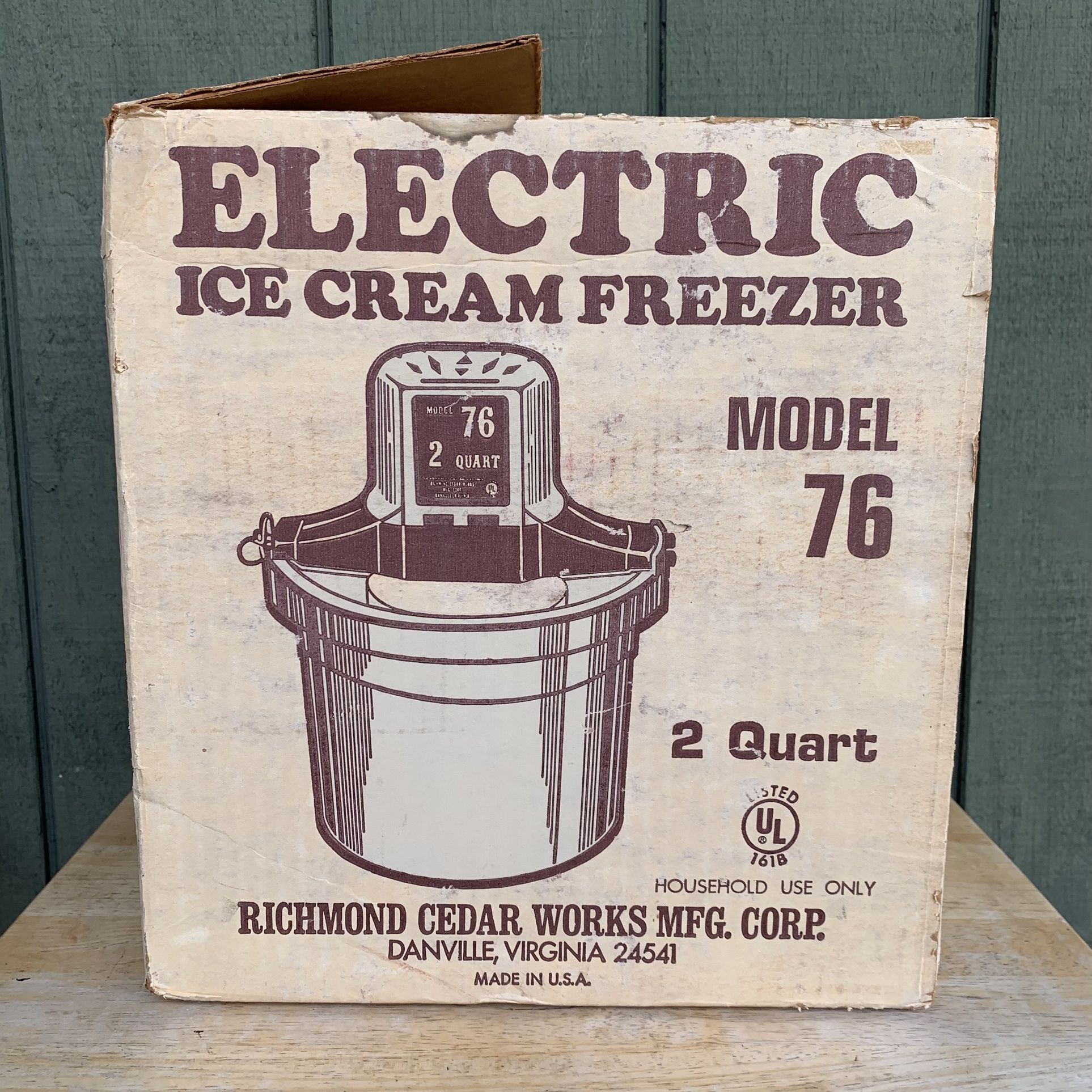 Richmond cedar works ice cream freezer sale