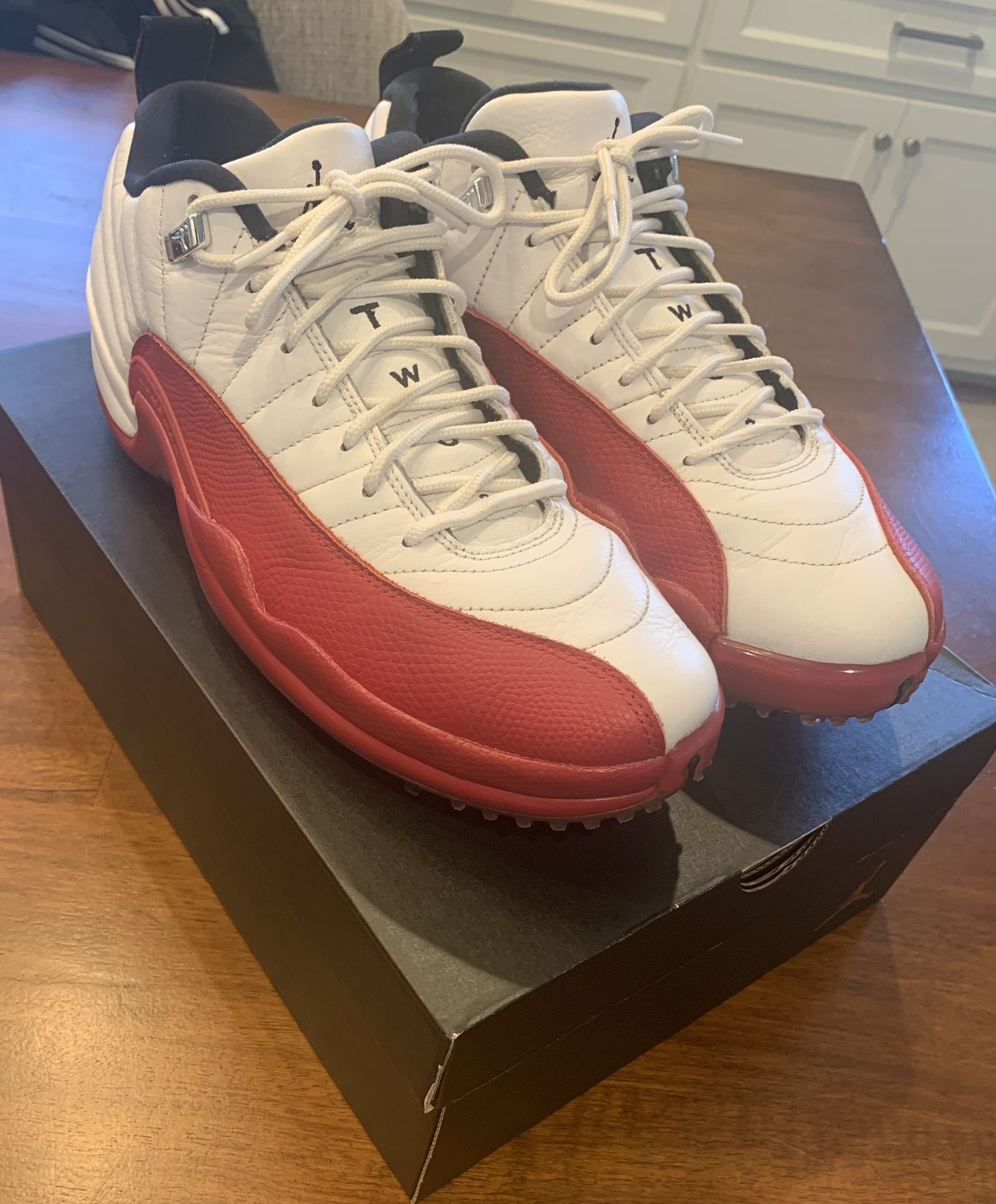 Air Jordan 12 Retro Low Golf Cherry White