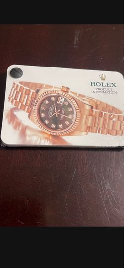 Genuine Rolex DEALER Product Information Cards