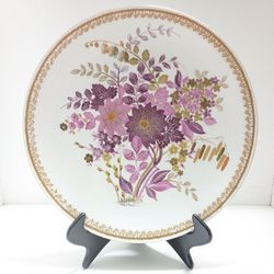 Meissen 10" Haas Mahler Plate, Hand-Painted KPM Style, Gold & Purple, Antique, Rare