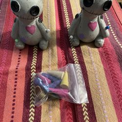 2 piece voodoo doll holder for halloween