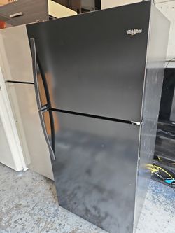Whirlpool Black Refrigerator 