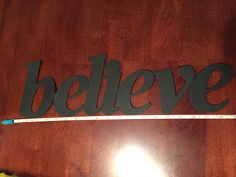 Believe sign