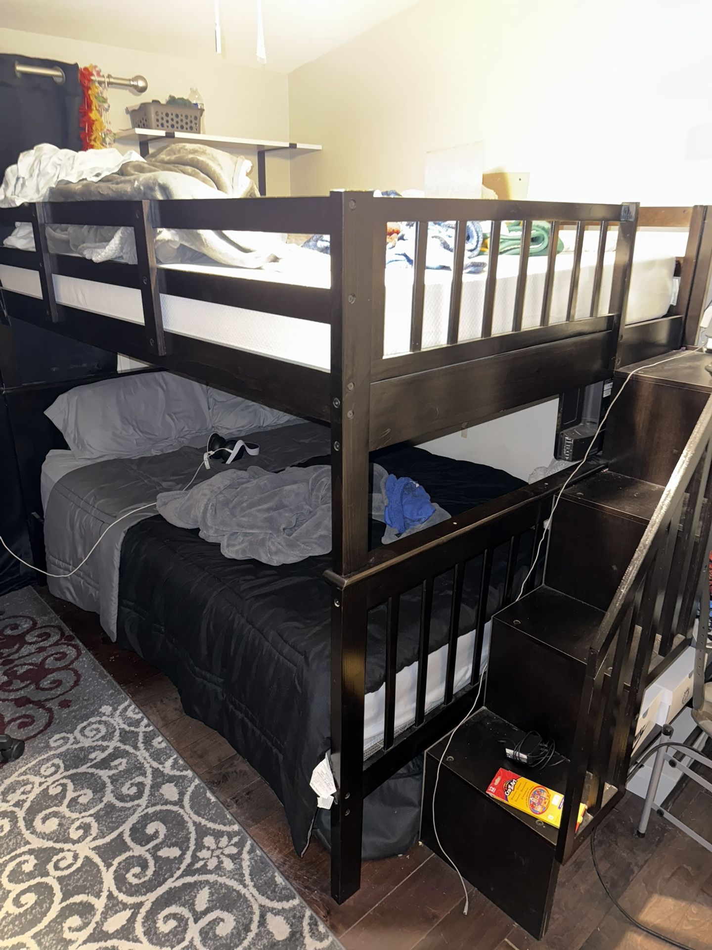 Full Bunk Bed With Mattress
