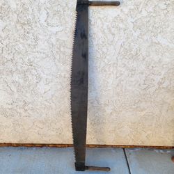 Vintage Crosscut Logging Saw, 5 Ft.