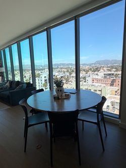 Round Wood Dining Table