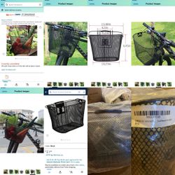 LUOWAN Quickly Installed Bicycle Wire mesh Basket