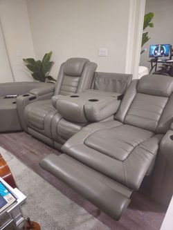 Heating massing recliner sectional